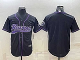 Men's Baltimore Ravens Blank Black With Patch Cool Base Stitched Baseball Jersey,baseball caps,new era cap wholesale,wholesale hats